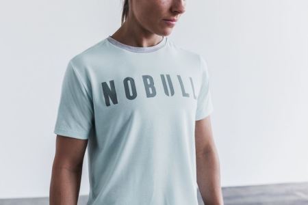 NOBULL Boxy Tee Damskie - Koszulki Niebieskie | PL-R5AeFU7